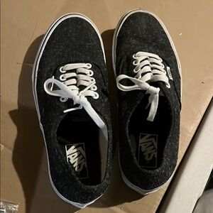 Vans Charcoal and White Casual Shoes